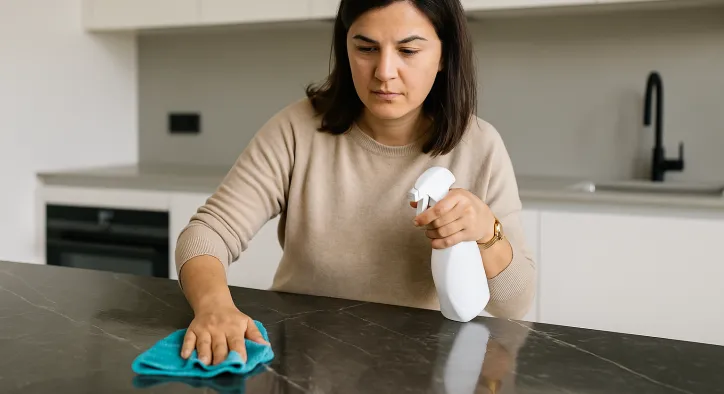 Dekton Tezgahta Oluşan Leke ve Çizikler Nasıl Giderilir? Çözüm Yolları