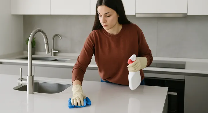 Silestone Tezgah Nasıl Temizlenmeli? Hangi Ürünler Güvenli, Hangileri Zararlı?